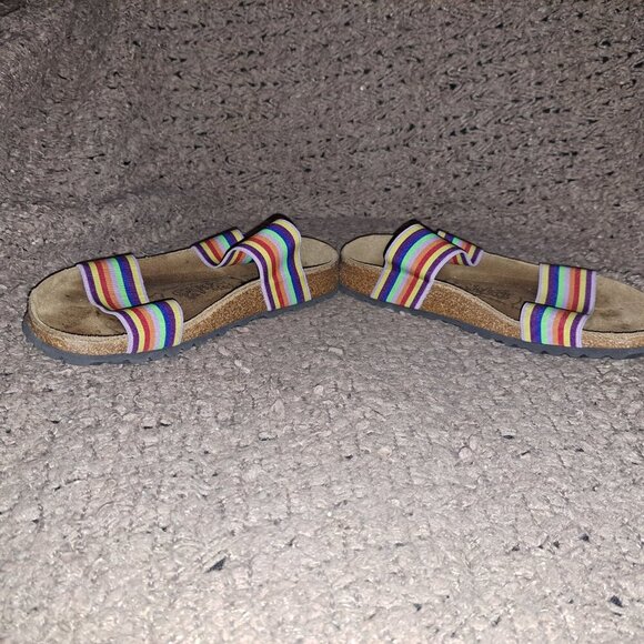 BIRKI'S/BIRKENSTOCK-Curacao II Stretch Rainbow Sandal-SZ 7-Excellent - Picture 4 of 8